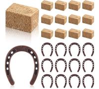 Ujjdwiurgh Décorations de Fête à Thème Occidental Centres de Table de Cowboy avec Mini Fers à Cheval pour Fête de Rodéo de Cheval de Table