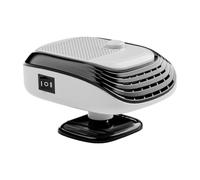 Ujjdwiurgh Dégivreur de Voiture Portable 12 V, Chauffage de Pare-Brise, Ventilateur de Refroidissement 2 en 1 pour Désembuage de Vitres Automatiques avec Alimentation en Chauffage, Facile à Utili