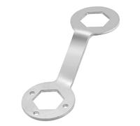 Ujjdwiurgh Démontage Vis Intérieure Retrait Écrou Clé à Douille Longue Double 36/38 mm Argent 1 Pièce