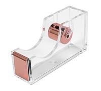 Ujjdwiurgh Design acrylique de luxe Devidoir transparent de de table de bureau Or rose