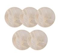 Ujjdwiurgh Dessous de verre ronds chauffants antidérapants pour table de salle à manger, cuisine, café, thé, boissons chaudes