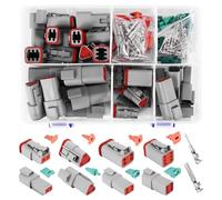 Ujjdwiurgh Deutsch DT Series Lot de 140 connecteurs de fils étanches DT06-2/3/4/6S DT04-2/3/4/6P avec boîte à broches