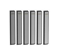 Ujjdwiurgh Diamant Knife Shargeing Stones Set 6 PCS Plaques Kit pour les Aiguilles de Type Xarilk 180# 400# 800# 1500# 2000# 3000#