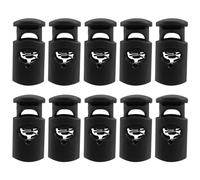 Ujjdwiurgh Diamètre 8 mm trou cordon stoppeur lacets, noir, 10 pcs