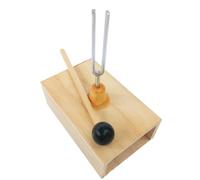 Ujjdwiurgh Diapason 512HZ avec résonateur en bois pour thérapie par le son, yoga, méditation et relaxation
