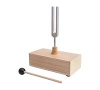 Ujjdwiurgh Diapason 528 Hz avec Boîte de Résonance Haut-Parleur en Bois + Alliage D'Aluminium Parfait pour L'Aromathérapie SPA, L'Enseignement de la Résonance