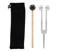 Ujjdwiurgh Diapason en Alliage D'Aluminium 256Hz 256C avec Marteaux pour les Tests Du SystèMe Nerveux ThéRapie de GuéRison par le Son Soins de Santé