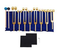 Ujjdwiurgh Diapason pondéré, 7 chakras + 1 âme, instrument en alliage d'aluminium 126,22-141,27 Hz, etc. Doré