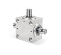 Ujjdwiurgh Direction Dual Output Shaft Démarreur Angulaire à 90° 15mm, pour Projets Mécaniques DIY