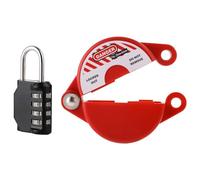 Ujjdwiurgh Dispositif de verrouillage de vanne de porte avec verrouillage à code, adapté pour les poignées de vanne de porte de 3,8 à 6,3 cm