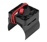 Ujjdwiurgh Dissipateur Thermique de Ventilateur de Refroidissement de Moteur de 42Mm pour 1/10 E- E- Summit 1/8 Kraton Talion Voiture TéLéCommandéE, Noir