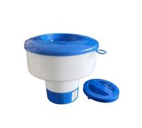 Ujjdwiurgh Distributeur de Pilules pour Piscine, 7 Pouces, Flotteur de Tablette, Support Pliable avec Anneau de Traction pour Spa, Piscines Creusées Personnelles
