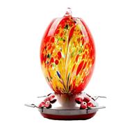 Ujjdwiurgh Distributeur de pour Colibris, Grand, en Verre, à Utiliser en Extérieur, avec Crochets Anti-Fourmis