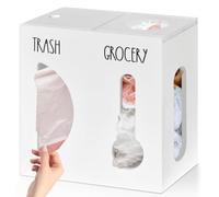 Ujjdwiurgh Distributeur de sacs d'épicerie 2 en 1 pour sacs en plastique, distributeur de sacs poubelles, distributeur de sacs poubelle, distributeur de sacs poubelle, organisateur de sac poubelle A