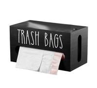 Ujjdwiurgh Distributeur de sacs poubelles - Support mural ou de comptoir - Rangement et organisation de cuisine - Fixation murale ou autonome