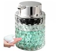 Ujjdwiurgh Distributeur de savon moussant pour les mains, distributeur de savon de salle de bain ou distributeur de lotion pour cuisine, distributeur en verre transparent rechargeable, facile à
