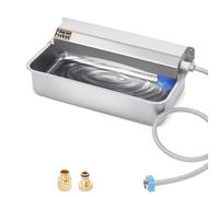 Ujjdwiurgh Distributeur d'eau automatique pour animal de compagnie, 7,6 litres, bol d'eau pour chien en acier inoxydable 304 pour environnements intérieurs ou extérieurs, grande taille