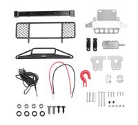 Ujjdwiurgh DIY Métal Avant Arrière Pare-chocs Protection Board Treuil pour MN D90 D91 D99 MN99S 1/12 RC Car Upgrade Pièces De Rechange