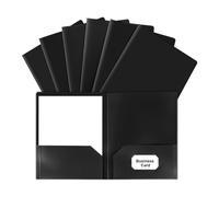 Ujjdwiurgh Dossiers avec Poches, Paquet de 25, 2 Dossiers de Poche Adaptés au Format Lettre, Dossier avec Poches pour L'École, le Bureau et A