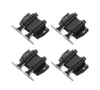 Ujjdwiurgh Double ouverture magnétique à rebond automatique, fermeture silencieuse, serrure pour meubles, armoires, tiroirs, facile à installer, facile à utiliser, noir