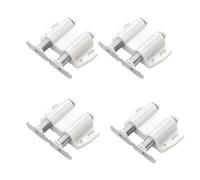 Ujjdwiurgh Double ouverture magnétique à rebond automatique, fermeture silencieuse, serrure pour meubles, armoires, tiroirs, facile à installer, facile à utiliser, blanc