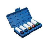 Ujjdwiurgh Douilles Hexagonales 15/17/19/21/22 mm Clé Pneumatique Vis de Pneu Manchon Hexagonal Protection des Pneus Douille pour Écrou à Chocs