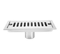Ujjdwiurgh Drain de Plancher de Douche LinéAire Rectangulaire Drain de Canal de Drainage LinéAire Long pour Plancher de Cuisine de Salle de D'HôTel 20 Cm