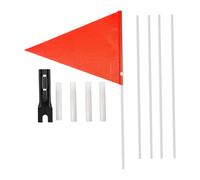 Ujjdwiurgh Drapeau de sécurité pour vélo pour enfant - Drapeau réfléchissant pour enfants avec attache - Drapeau rouge pour poussette