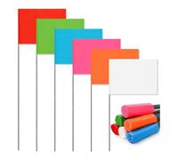 Ujjdwiurgh Drapeaux D'Irrigation, pour Pelouse, Lot de 120, 6 Drapeaux de Marquage de Couleur, 38 X 10 X 12,7 cm pour Pelouse, Drapeaux de Paysage, Drapeaux de Marquage