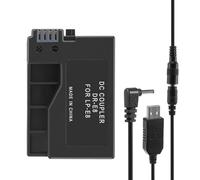 Ujjdwiurgh -E8 Batterie de Factice avec DC la Banque de Puissance Câble Adaptateur USB Remplacement pour LP-E8 pour 550D 600D 650D 700D DSLR Appareils Photo
