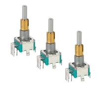 Ujjdwiurgh EC11EBB24C03 Encodeur à Double 30 Numéro de Positionnement 15 Poignée de Point D'Impulsion 25 mm avec Interrupteur Encodeur à Double en Métal Encodeur D' 3 Pièces