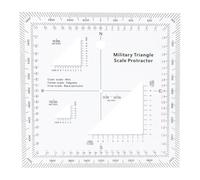 Ujjdwiurgh Échelle de coordonnées pratique et transparente pour carte topographique