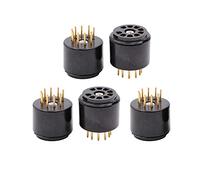 Ujjdwiurgh ÉConomiseur de Test de Prise de Tube à Vide 9Pin pour 6DJ8 12AX7 ECC83 B339 CV492 6L13 12AU7 ECC82 B329 Amplificateur de Tube Hifi Plaqué Or