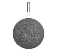 Ujjdwiurgh Écran anti-éclaboussures de graisse en silicone avec poignée pliable, pour protection contre les éclaboussures et poêle à frire, 33 cm, gris