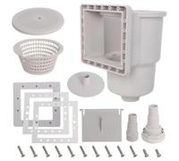 Ujjdwiurgh Écumoire de Piscine Hors Sol, Écumoire Traversante avec Accessoire, Écumoire de Piscine, Largeur D'Ouverture 6 Pouces, SP1091LX