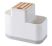 Ujjdwiurgh Égouttoir à couverts multifonction et organisateur de couteaux, support d'ustensiles de cuisine pour comptoir, baguettes, cuillère