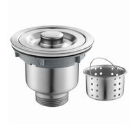 Ujjdwiurgh Égouttoir d'évier de cuisine en acier inoxydable - Tuyau anti-odeur