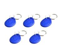 Ujjdwiurgh EM4100 Lecture Jeton de Proximité Porte-Clés Carte D'Identité Bleue Porte-Clés Carte de Proximité 5 Pièces