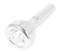Ujjdwiurgh Embouchure de Cornet en Si Bémol, Embout Plaqué Argent, Embout en Laiton 4B, Accessoires pour Instruments en Laiton