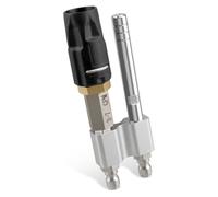 Ujjdwiurgh Embout d'injection M5 - Buse torsadée 2 en 1 - Buse chimique longue portée pour nettoyeurs haute pression - Buse de savon longue portée