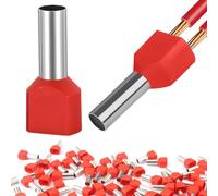 Ujjdwiurgh Embouts à Double, 2 X 10,0 Mm², Paquet de 150, Longueur 14 Mm, Embouts à Double Double, Installation Facile, Facile à Utiliser