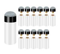 Ujjdwiurgh Embouts de Queues de Billard avec Embouts de Bâton de Queue de Billard Embouts de Bâton de Queue de Billard à Visser Embouts de Bâton de Billard de 12 mm