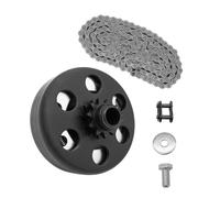 Ujjdwiurgh Embrayage 3/4" Alésage 12 Dents avec Chaîne 35 pour Mini-Vélo, Karting, Tondeuse pour la Plupart des Pièces de Performance de Petits Moteurs 2-6.5HP.