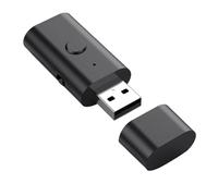 Ujjdwiurgh Émetteur-Récepteur Bluetooth 5.3 2 en 1, Adaptateur Bluetooth USB avec Récepteur 3,5 mm sans pour PC et Système Audio Domestique.