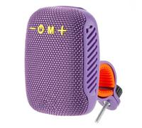 Ujjdwiurgh Enceinte Bluetooth étanche de type C USB rechargeable portable d'extérieur compatible avec scooter et moto Violet