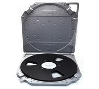 Ujjdwiurgh Enrouleur vide de 17,8 cm avec moulinets vides, boîte de rangement de protection complète, bobine ouverte, boîte d'enregistrement