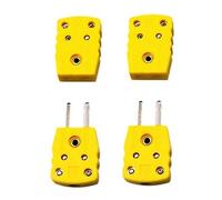 Ujjdwiurgh Ensemble Adaptateur Fiche Mâle Thermo Couples K Set Kit Haute Température 100°C(212°F) Connecteur de Capteur de Température