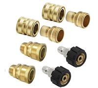 Ujjdwiurgh Ensemble D'Adaptateurs pour Nettoyeur 8PCS, Kit de DéConnexion, M22 Pivotant à Connexion 3/8 Pouces 3/4 Pouces à DéGagement