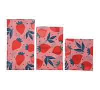 Ujjdwiurgh Ensemble de 1 RéUtilisable Cire d'abeille Enveloppement en Tissu Alimentaire Frais Sac Couvercle FêTe de la Jungle Abeilles Cire Wrap pour Sandwich Fromage