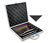 Ujjdwiurgh Ensemble de 10 Diapasons Non Pondérés en Alliage D'Aluminium avec Chiffon de Nettoyage, Maillets en Caoutchouc et Boîte en Aluminium